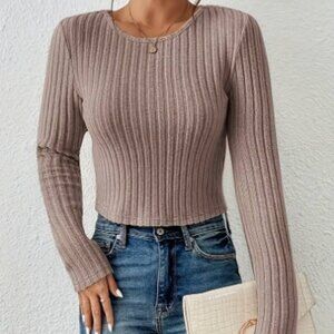 3/$30 ribbed long sleeves top